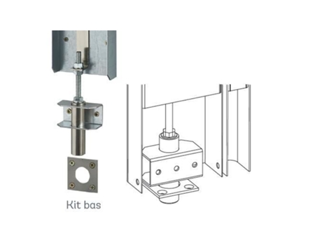 Kit Superior e Inferior para Fechadura de Tira Dad900 Branco 727071 DECAYEUX