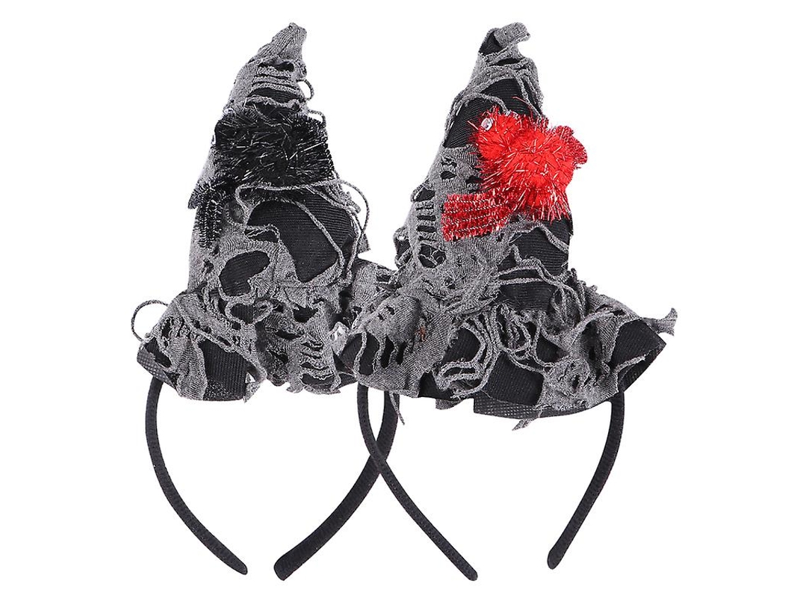 2 Peças de Chapéu de Bruxa Mascarada para Decorações de Halloween ALLINLESS