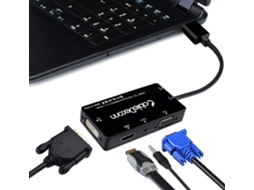 Divisor HDMI Lurelia para DVI, 1920x1080, 1080p, com áudio, com alimentação, branco