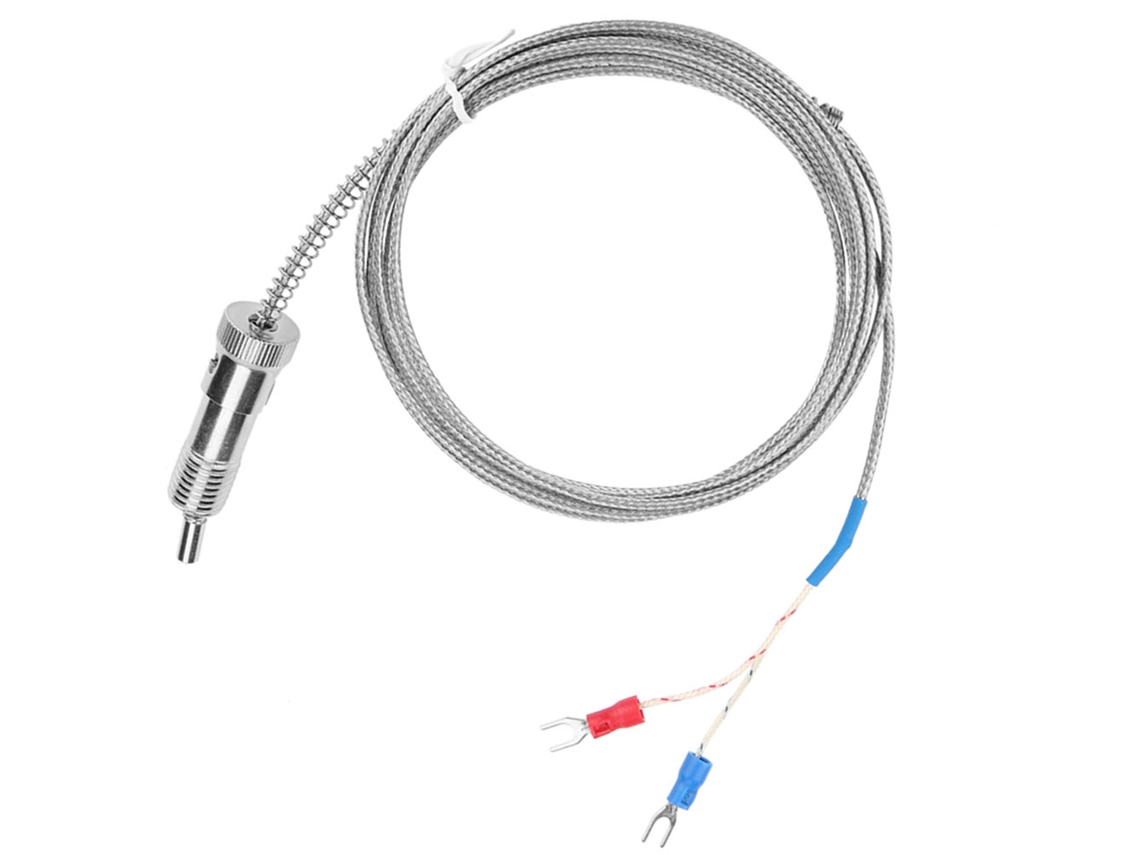 Sensor De Temperatura Termopar Tipo K Com Mola De Compressão De Baioneta Sygo (0 400°c, 5 M)
