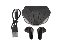Aetheria fones de Ouvido Bluetooth 5.3 Sem Fio com Tela Digital para Jogo Música e Chamadas Estojo de Carregamento