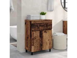 Vidaxl Unidade De Vaidade Para Banheiro Madeira Antiga 60 X 35 X 80 Cm