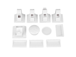 Primerox 4pcs Fechaduras Magnéticas de Segurança Infantil Ajustáveis para Gavetas e Armários com Chave