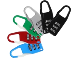 Conjunto De 6 Cadeados Combinação Ferro Resistentes Para Malas, Fixos