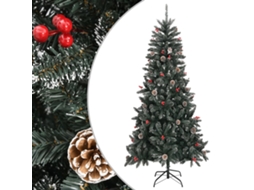 Vidaxl Árvore De Natal Artificial Com Suporte 240 Cm Pvc Verde