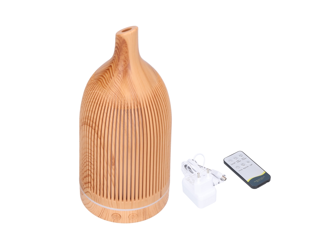 Difusor de óleos essenciais de 200ml com luz LED, desligamento automático, controlo remoto, modo silencioso LAXISCREED