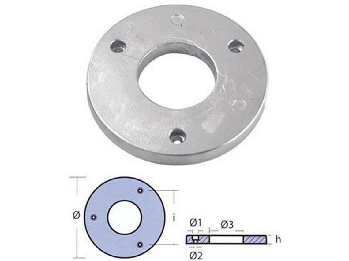 Ânodo Hidromarine Prateado 150 Mmtecnoseal