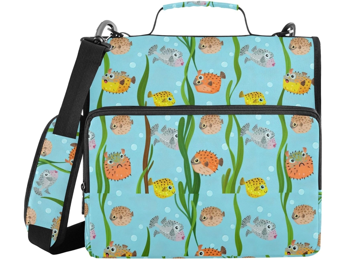 Pasta Documentos Com Alça De Ombro, Vários Bolsos De 3, 8cm, 3 Estojos Em Formato De Sino, Pasta Documentos