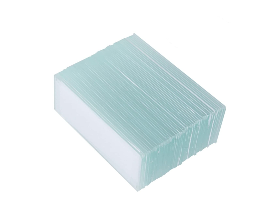 Lâminas Para Microscópio, Lâminas Quadradas Em Branco, 50 Lâminas