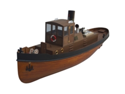 Kit Faça Você Mesmo Tony Ray Aero Model 1/18 Mini Barco Rebocador a Vapor Dos Anos 30 Rc Navio Kit Completo Montar MDUG
