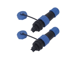 Conector De Cable Aéreo Socket Lp13 Sin Soldadura Ip68 Impermeable Hembra Macho Tuerca Posterior 2 Pines 5a 380v
