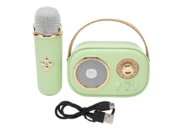 Altavoz Bluetooth Sem Fio Portátil Com Microfone Para Festa