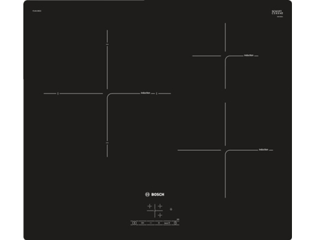 Placa de Indução BOSCH PUJ611BB1E (Elétrica - 59.2 cm - Preto)