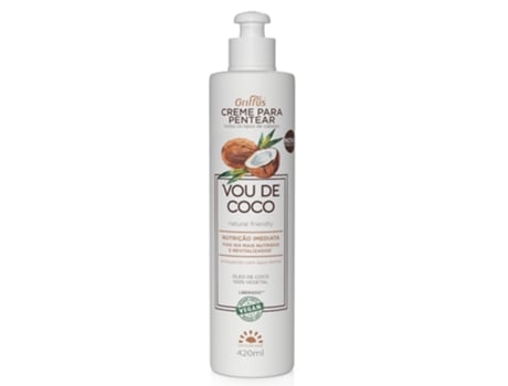 Creme para Pentear 1A-4C Vou de Coco 420Ml GRIFFUS