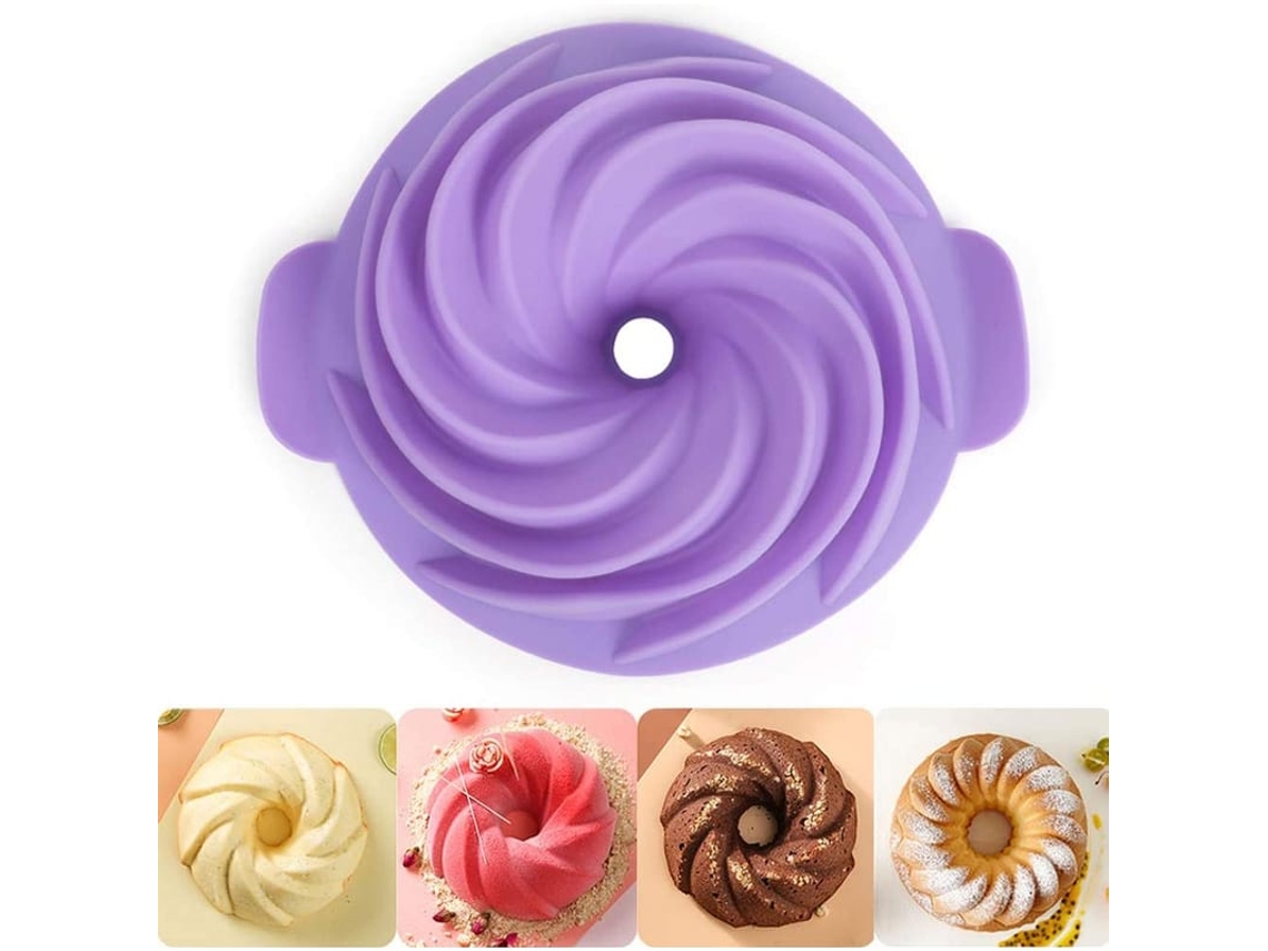 Formas De Silicone Para Bolo, Assadeiras Antiaderentes Para Jello Vermelho, 9 Polegadas