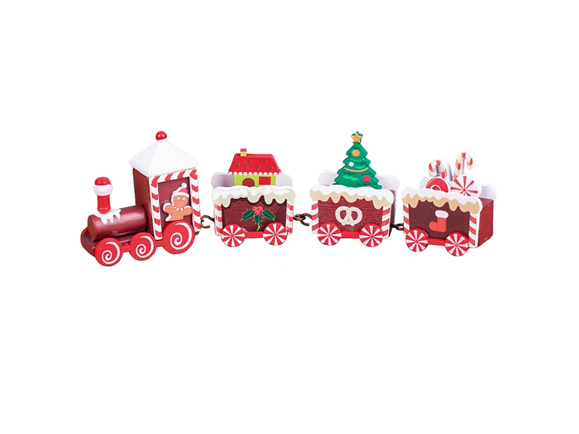 Laxiscreed Trenzinho De Natal Em Madeira Para Decoração De Janela Para Crianças
