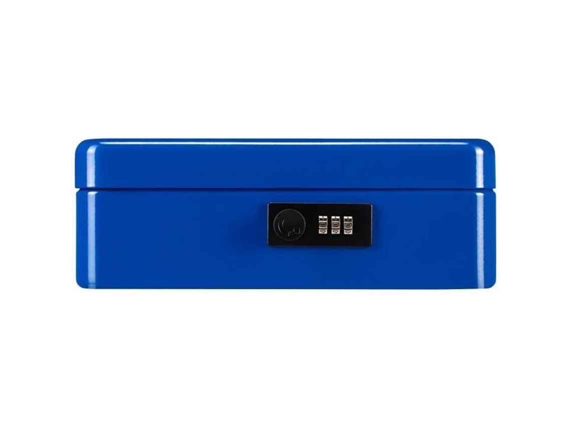 Cofre para Moedas, Burg Wachter, Código de Moedas 5025 Azul, Abertura por Código, Aço Azul BRILVIBERA
