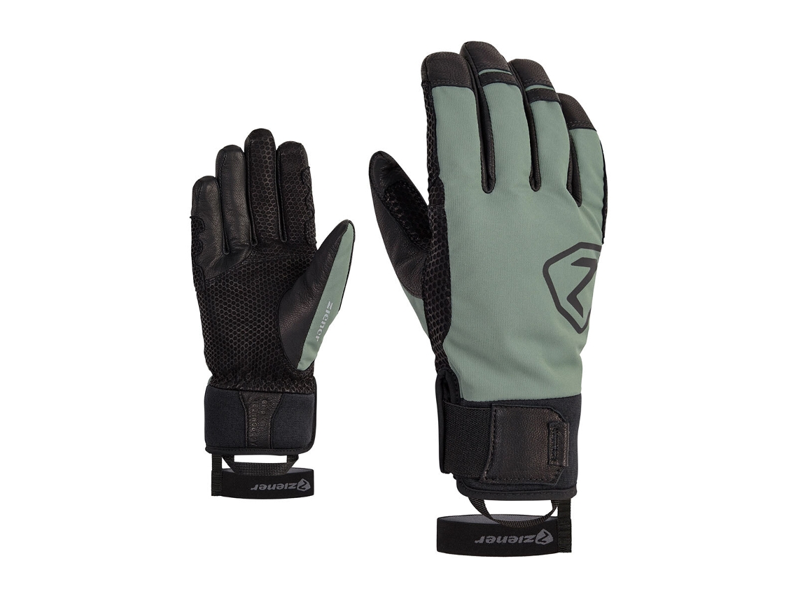 Luvas para Ski ZIENER (Unissexo - Verde - Tamanho 11)