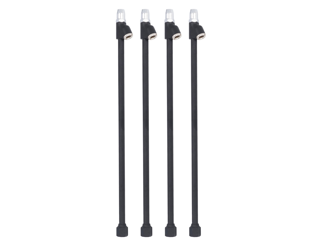 4pcs Manguito De Aire De 14 Polegadas Com Cabeça Dupla, 1/4in Fnpt, Alcance Estendido Para Inflação De Pneus De Caminhão Rv Compressor