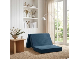 Vidaxl Sofá Cama Dobrável 80 X 67 X 45 Cm Azul