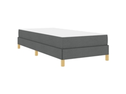 Conjunto 1 Cama Box Vidaxl Cinzento Tecido (100 X 200 Cm)