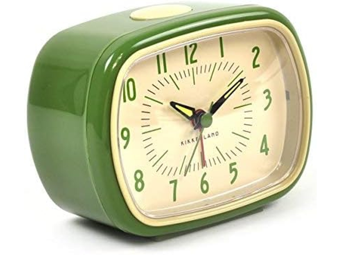 Despertador retrô, verde, ABS Brilvibera