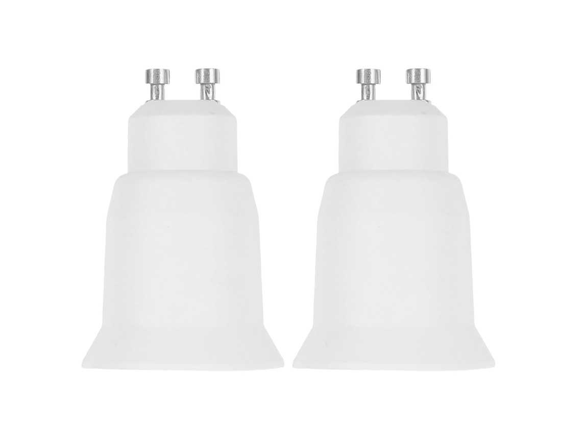 Adaptador De Soquete De Lâmpada G9 Para E27 Em Plástico Branco.