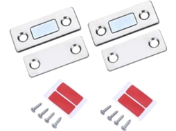 Conjunto De 2-fechos Magnéticos Adesivos Ultrafinos Gavetas E Armários Cozinha Acessórios Fechamento Automático