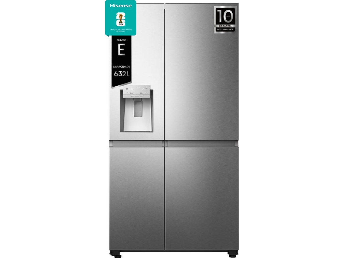 Frigorífico Americano HISENSE RS818N4TIE1 (No Frost - 632 L - 179cm - Inox)