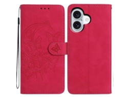 Capa De Celular De Couro Com Estampa De Dança De Borboleta Ao Luar