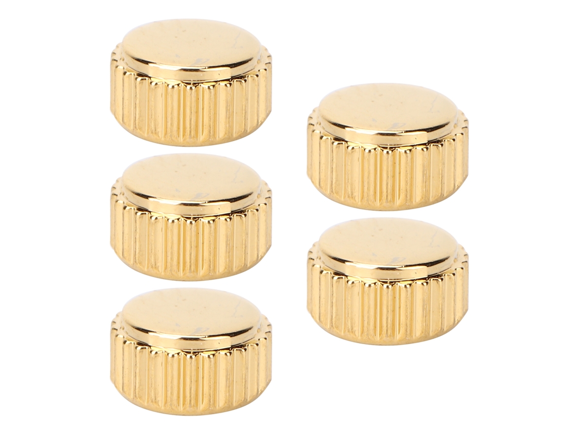Conjunto de 5 Coroas de Aço para Relógio, Substituição, Ouro 5,5mm, Acessórios para Reparo de Relógios