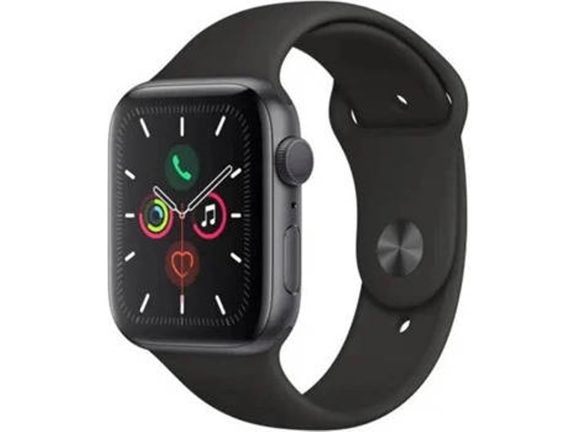 APPLE Watch Series 5 GPS Recondicionado Reuse Como Novo 44 mm Aluminio Cinzento Sideral Preto Worten.pt