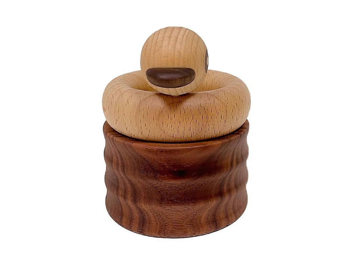 Porta-canetas De Madeira Com Decoração De Mesa