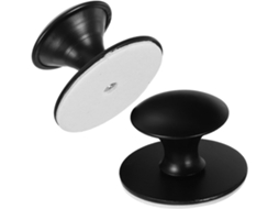 Shineofi 2 Peças Puxadores Adesivos Para Gaveta, Autoadesivos, Em Aço Inoxidável Preto, Para Geladeira, Janela