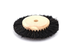 Disco de Lixa e Polimento Preto com Cerdas Madeira 65 Mm Diâmetro 2 Fileiras CHABERLU