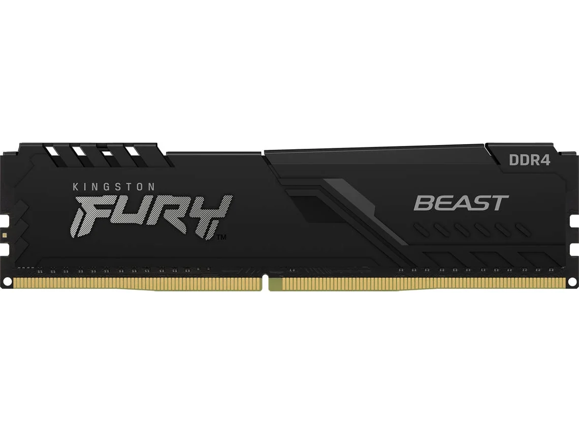 Memória RAM DDR4 KINGSTON Fury Beast (1 x 32 GB - 3200 MHz - CL 16 - Preto)
