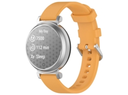 Pulseira Para Garmin Lily 2 - Silicone - Fivela Prateada - Liberação Rápida
