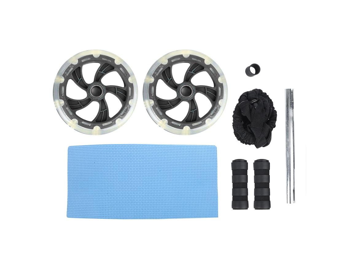 Conjunto de Faixas Elásticas de Resistência para Abdominais Preta AQUAFORGE