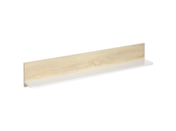 Prateleira de Parede de Madeira, Flutuante, 120x15x20 cm Branco S/MARCA