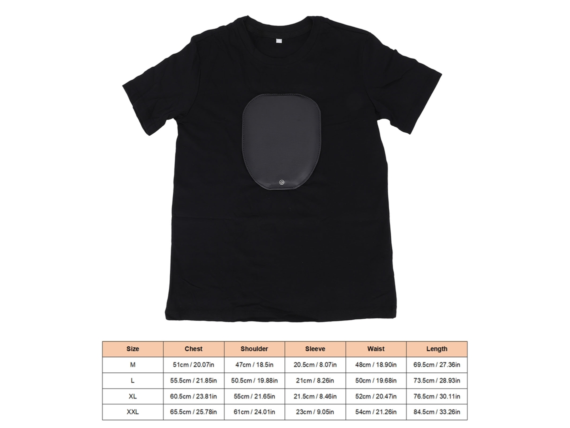 Camiseta Led Iluminada Programável App Controle Xl