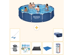 Bestway Piscina Bestway Steel Pro Redonda - 396x84 Cm - 8-peças S21617