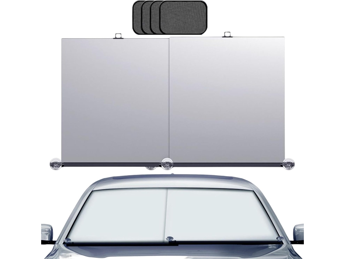 Para-brisa – Para-brisa Retrátil Automático De 140 X 70 Cm,