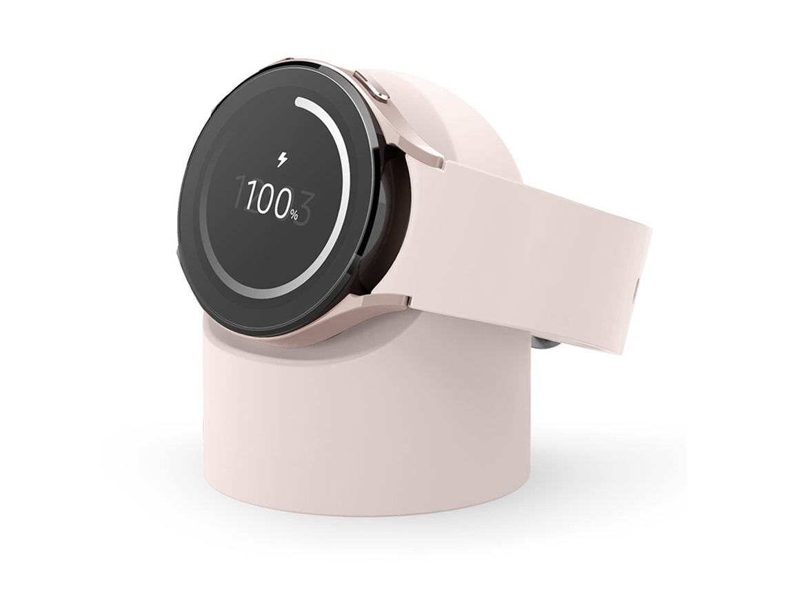 Suporte Carregador Hexinyigjly Para Galaxy Watch 6,silicone, Gestão Cabos, Carregador Não Incluído Rosa