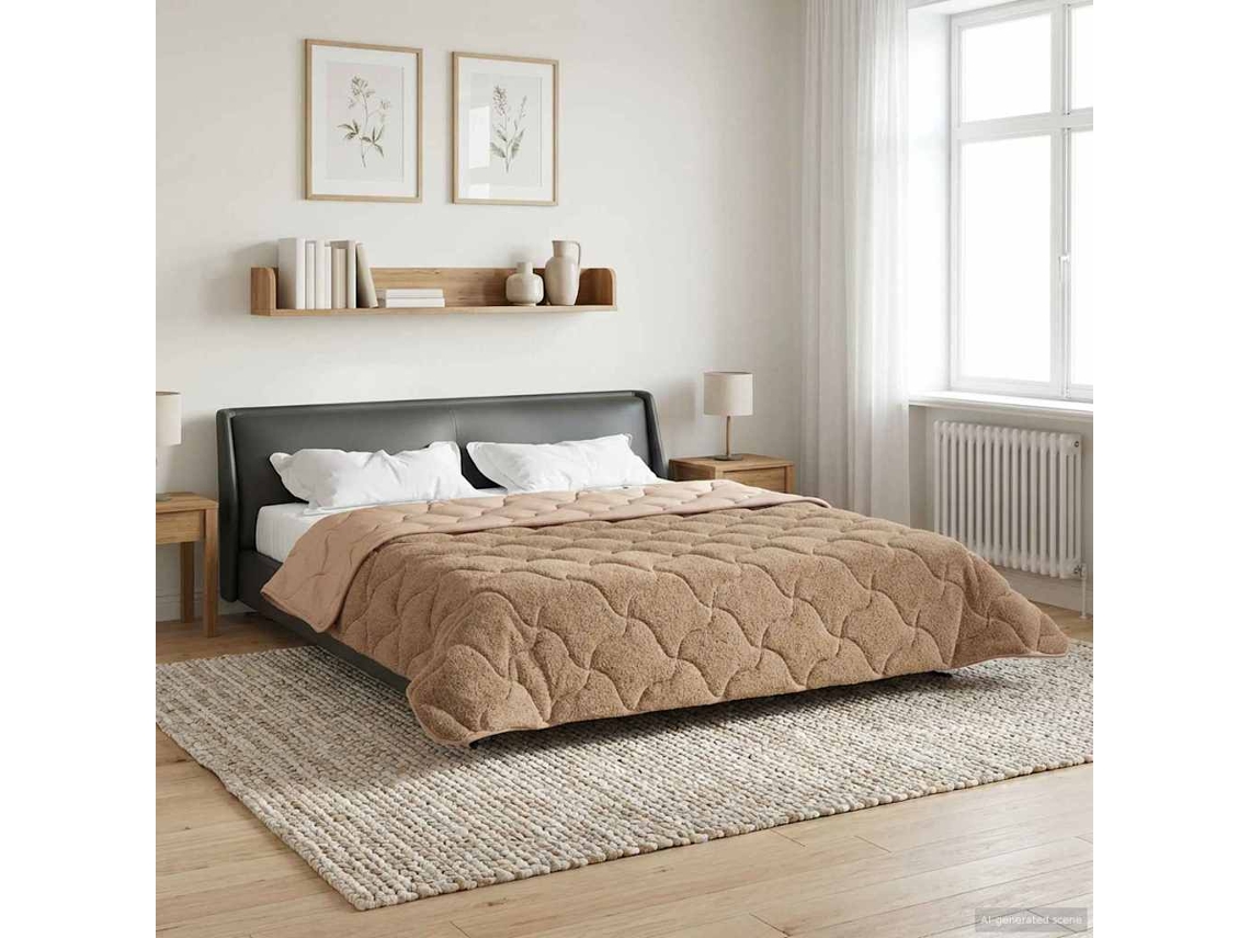 Vidaxl Duvet De Ano Inteiro Cinzento-acastanhado 220 X 240 Cm