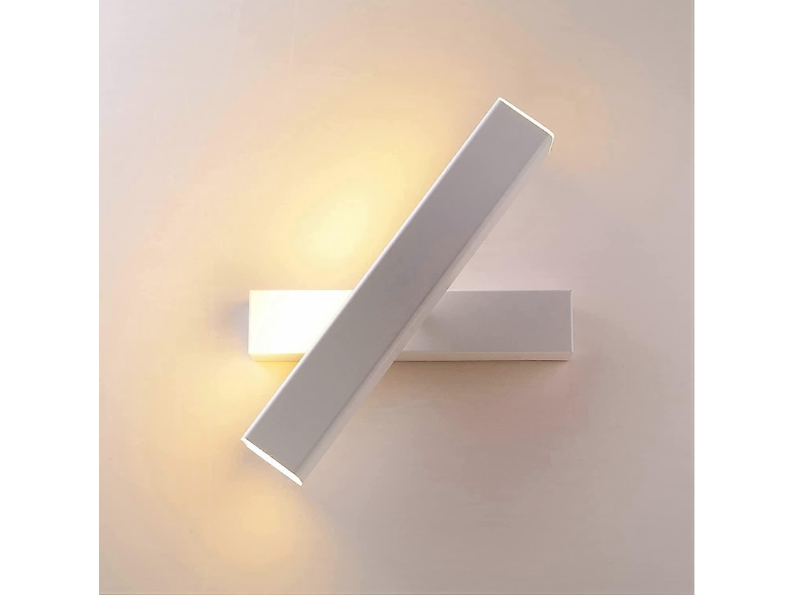 Rebe lâmpada de Parede Led 12w Branca Design Criativo Giratória Quase 360 Graus para Quarto Sala de Estar Escritório Corredor