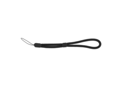 Cinta De Muñeca Ajustable De Poliéster Para Cámara Instantánea, Llavero Y Memoria Usb, Negro