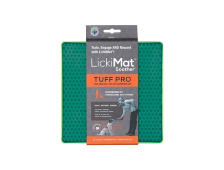 Comedouro para cães Lickimat Green Polipropileno TPR