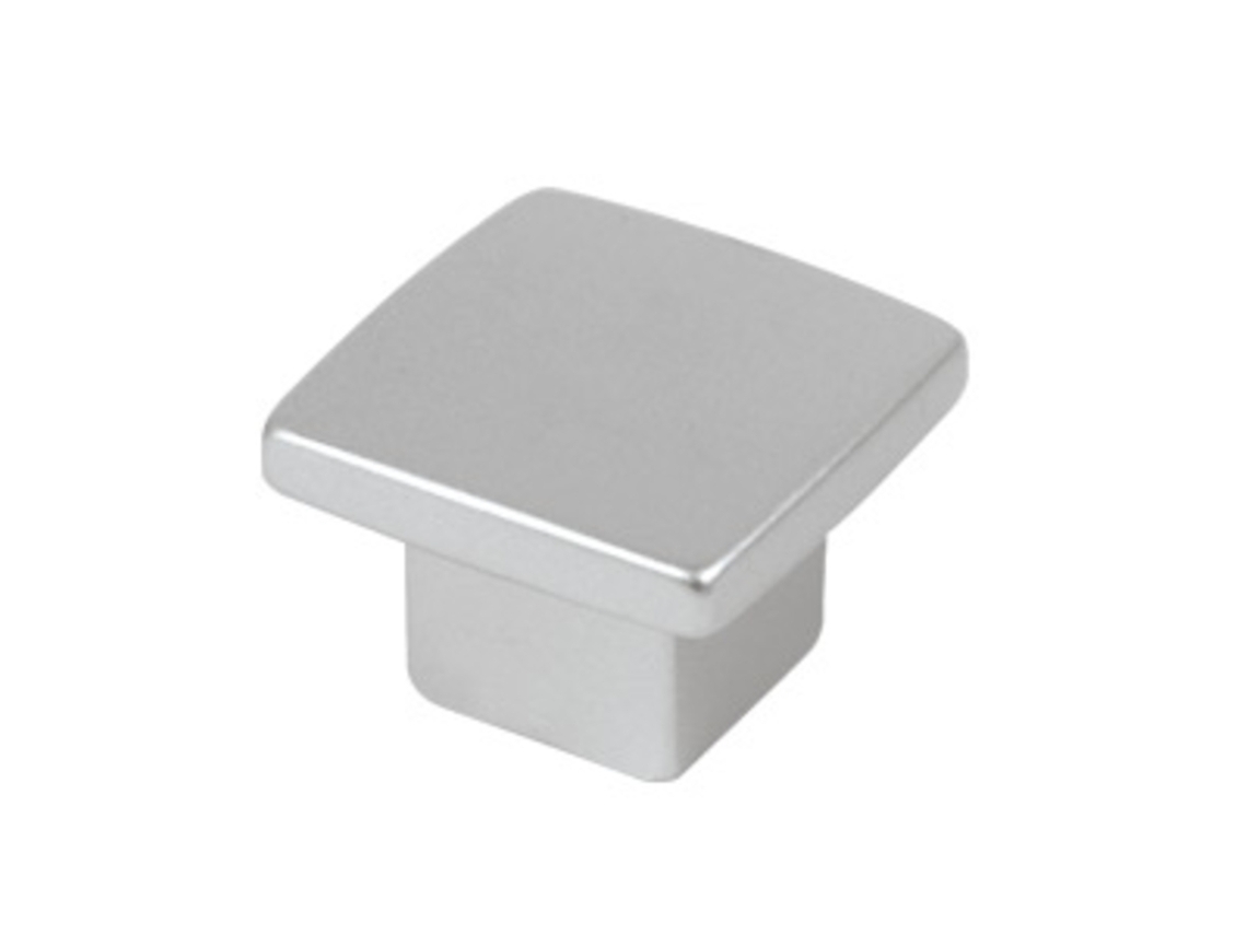 Puxador para Móveis 27 Mm de Diâmetro Abs Pintura Cromada Fosca Pacote com 36 Peças HARDWAREXCHANGE