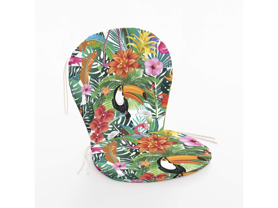 Almofada para Cadeira de Exterior BELUM (42 x 48 x 5 cm - Algod�o Org�nico - Multicor)