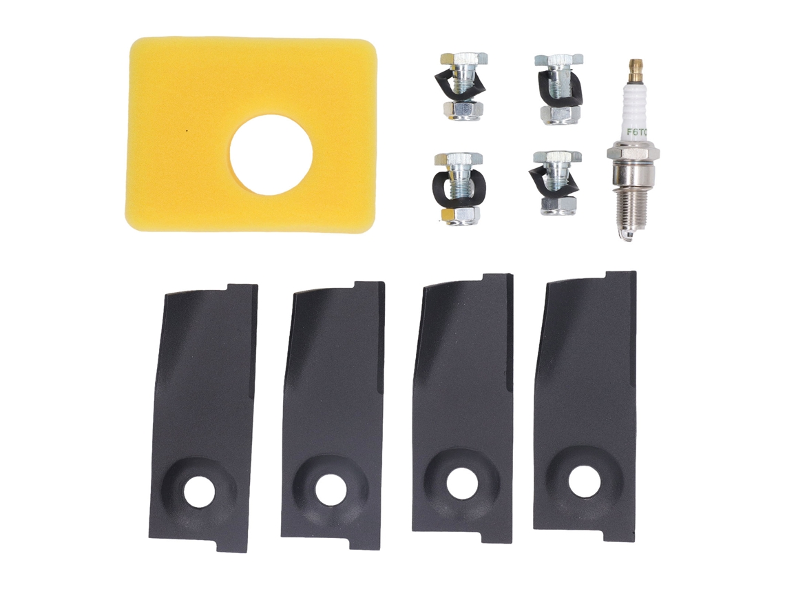 Ronjoe-kit De Reposição Lâminas Plugue De Centelha Filtro De Ar Para Cortador De Grama 18 Polegadas 450e 500e 550e 550ex